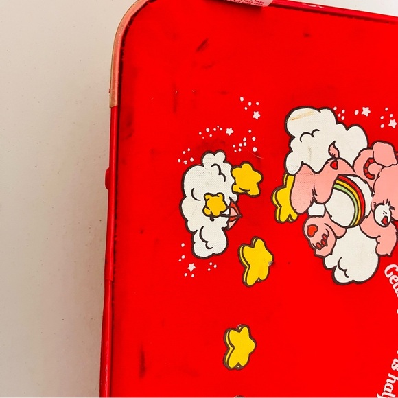 1980's vintage Care Bear Red Luggage READ! - Picture 2 of 16